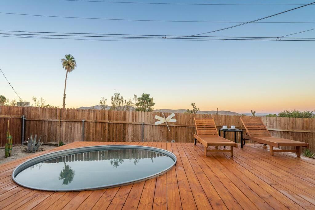 Palm Vista Retreat *Hot Tub/Cowboy Pool/Hammocks* Villa Joshua Tree Exteriör bild